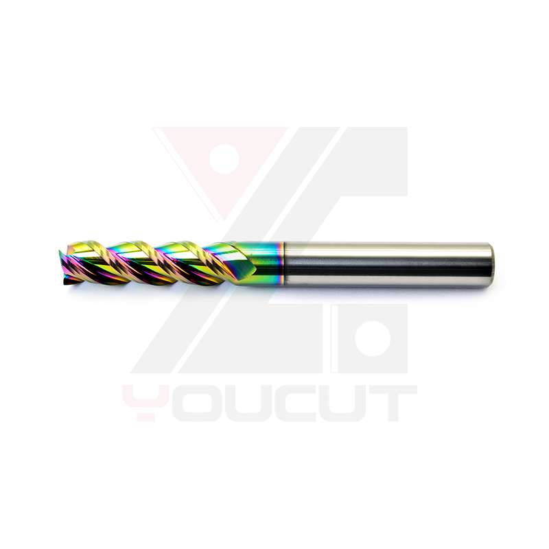 Carbide End Mill - AE-14-100-3F ดอกเอ็นมิลคาร์ไบด์เคลือบ DLC 3 ฟลุต HRC45/55/60