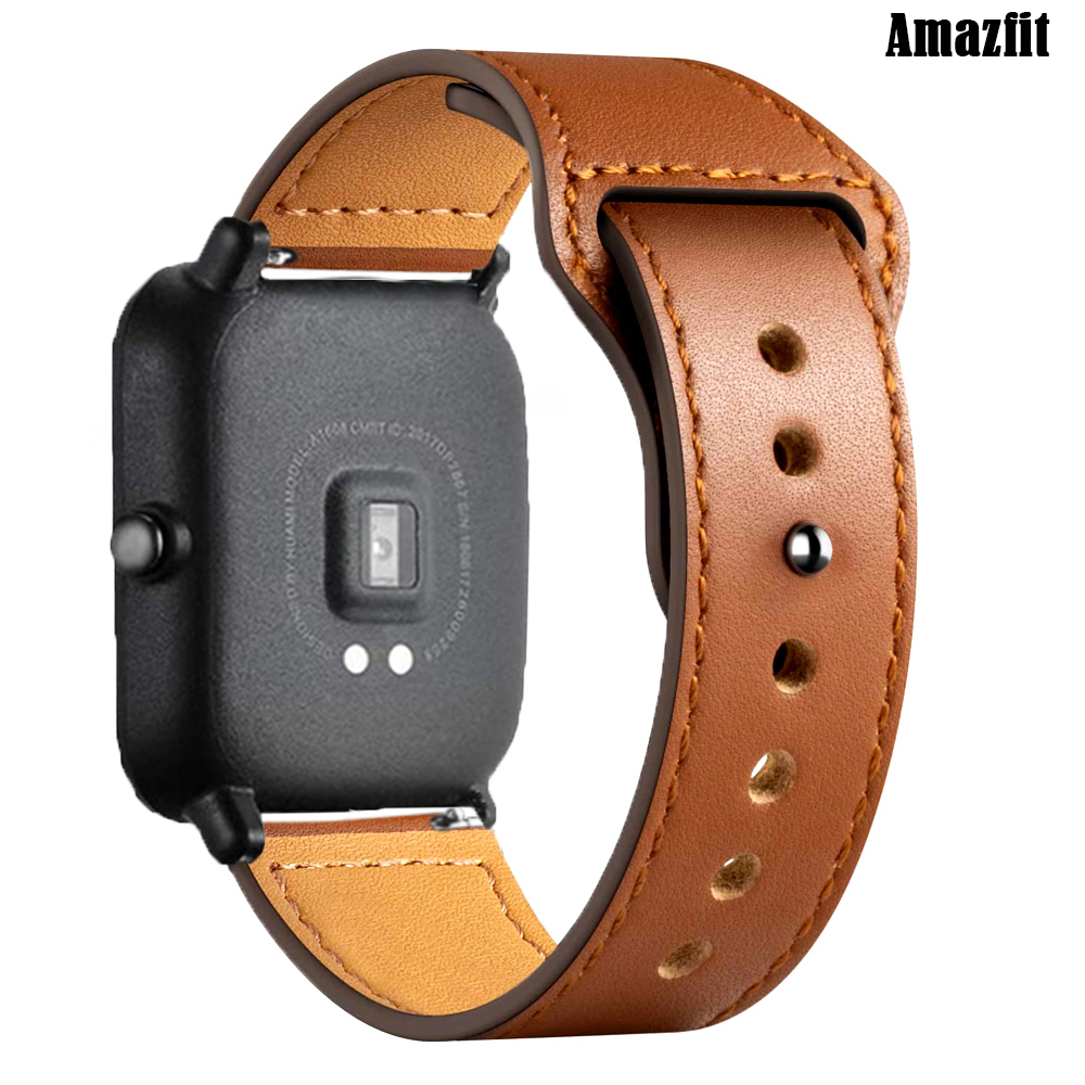 Gt2 Pulley - สายหนัง20มม. 22มม. สำหรับ amazfit GTS 4/2/2E/3
