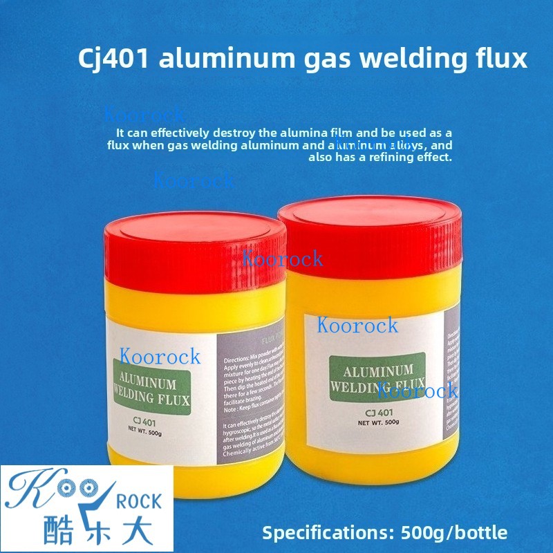 Aluminium Extrusion - ฟลักซ์เชื่อมอะลูมิเนียม QJ401 ชนิดอุณหภูมิต่ำ ผงบัดกรีอะลูมิเนียม สำหรับเชื่อมอะลูมิเนียมและโลหะผสมด้วยแก๊ส 560