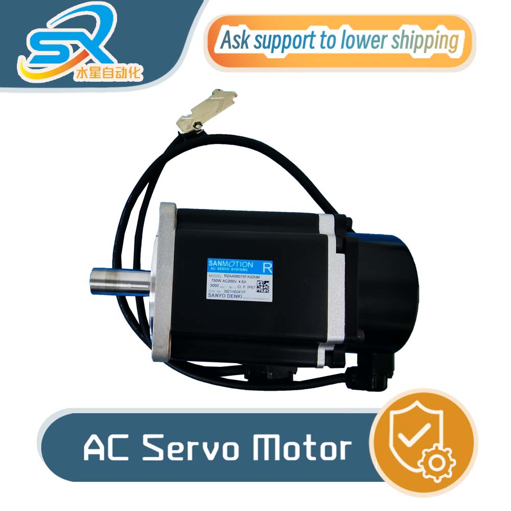 Servo Motor - มอเตอร์เซอร์โวคุณภาพสูง Sanyo รุ่น R2AA08075FX02NM 750W พร้อมวิดีโอตรวจสอบจากโรงงาน