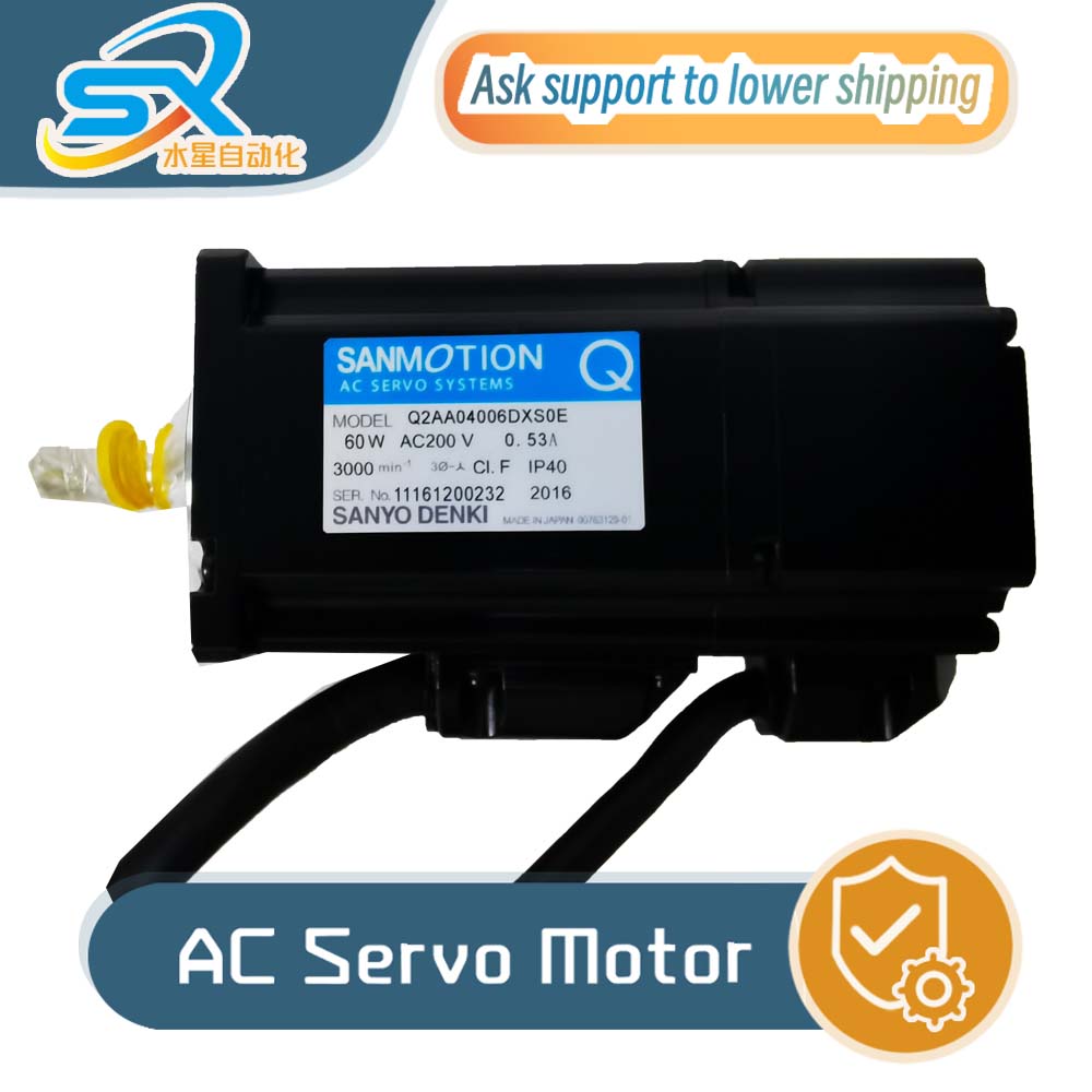 Servo Motor - มอเตอร์เซอร์โวขนาดเล็ก SANYO DENKI รุ่น Q2AA04006DXS0E 60w
