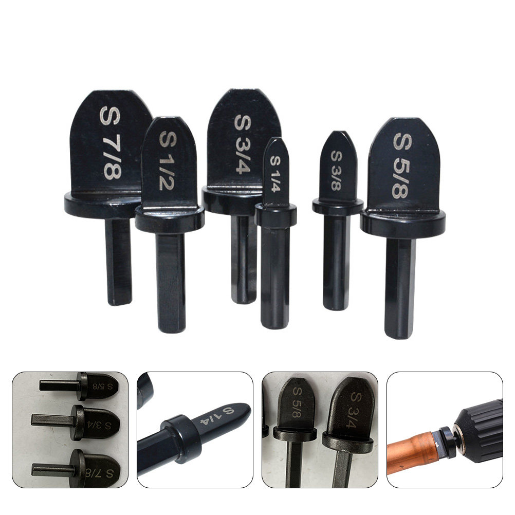 Drill Bit Set - ชุดเครื่องมือขยายท่อทองแดง 6 ชิ้น พร้อมดอกสว่านสำหรับขยายท่อทองแดง อุปกรณ์เสริมสำหรับเครื่องปรับอากาศ ตู้เย็น