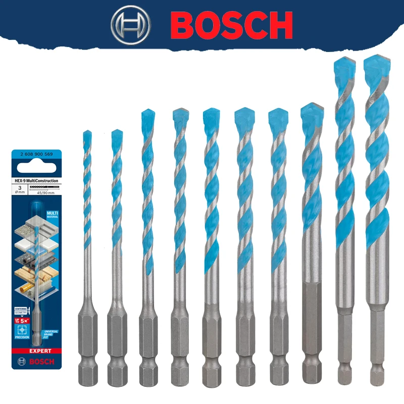 Drill Bit Set - ดอกสว่านอเนกประสงค์ BOSCH EXPERT HEX-9 สำหรับงานก่อสร้าง ใช้เจาะคอนกรีต