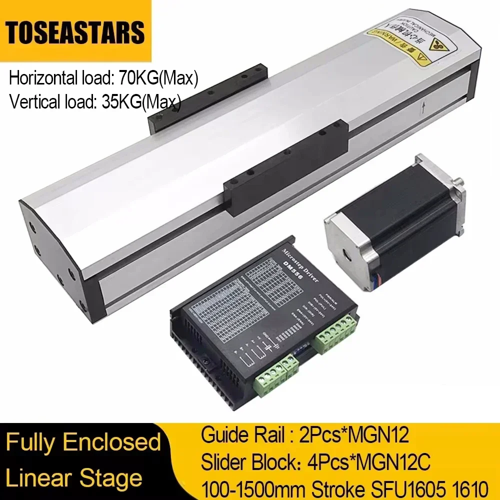 Enclosed Linear Rail ท่องเที่ย - Nema23 Stepper บทวิจารณ์และราคา
