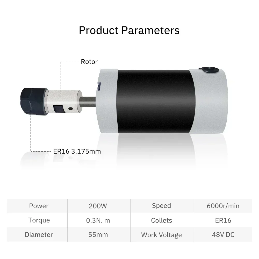 BLDC Brushless แกนมอเตอร์ 48V  - Water Cooled Spindle บทวิจารณ์และราคา