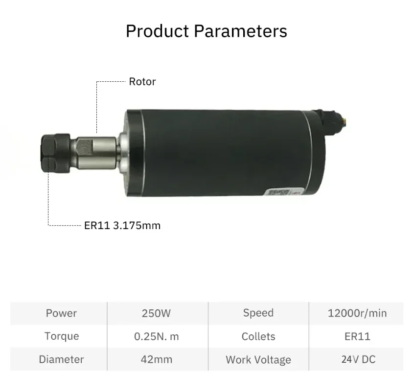BLDC Brushless แกนมอเตอร์ 48V  - Water Cooled Spindle บทวิจารณ์และราคา