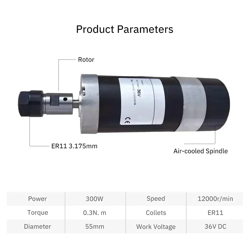 BLDC Brushless แกนมอเตอร์ 48V  - Water Cooled Spindle บทวิจารณ์และราคา