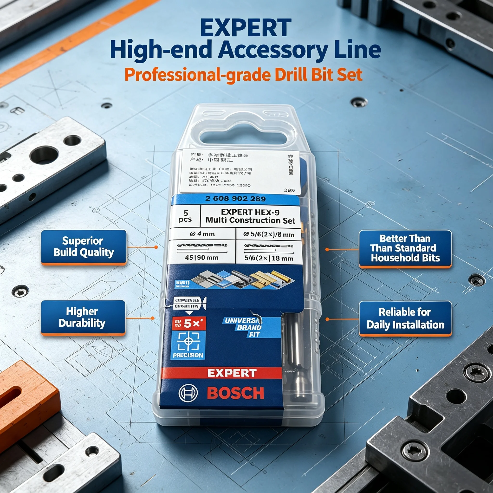 BOSCH 2608902289 EXPERT HEX-9  - Drill Bit Set บทวิจารณ์และราคา